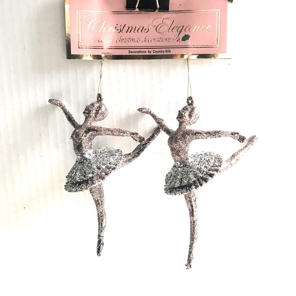 Gift 🎁 2 Ballerina Christmas Ornaments - NWT - Picture 1 of 4